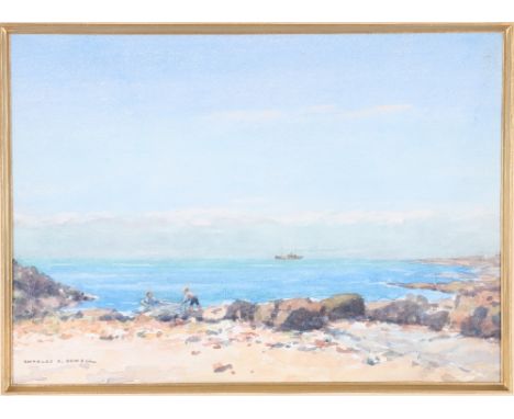 CHARLES R DOWELL (Scottish 1876-1935) View of a steamer Signed watercolour, 25cm x 35cm.