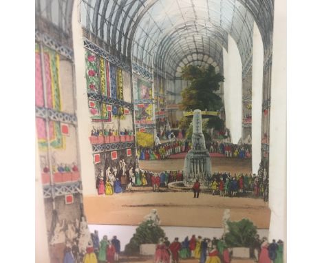 19th century peepshow, 'Lane's Telescopic View of the Ceremony of her Majesty opening The Great Exhibition of all Nations, De