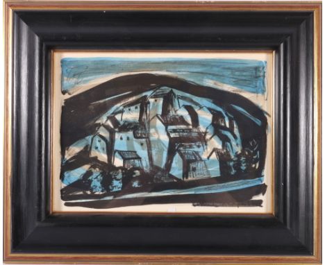ANNE REDPATH RSA RWA ARA OBE (1895-1965) Landscape Lithograph, 23cm x 31cm. ARR.Open Eye Gallery label verso