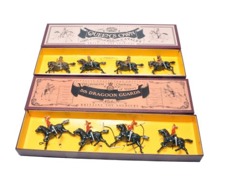 A duo of Britains Toy Soldiers Sets comprising No. 8821 and 8835. Look to be without fault and complete with inner packing pi