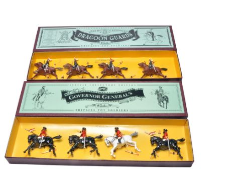 A duo of Britains Toy Soldiers Sets comprising No. 8828 and 8843. Look to be without fault and complete with inner packing pi