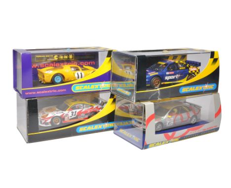 Scalextric slot car issues comprising Special Edition Audi A4, Ferrari 330 P4, Subaru Impreza WRC 'The Sun' plus Porsche 911 