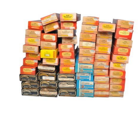 An extensive collection, approx 60 x Hornby, Mainline, Airfix Model Railway Rolling stock, predominantly coaches and their de
