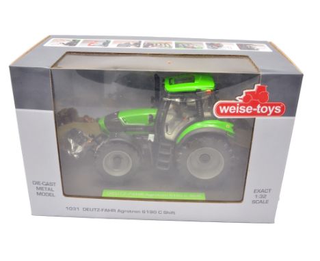 Weise Toys 1/32 farm model issue comprising Deutz Fahr Agrotron 6190 C Shift Tractor. Excellent and secure in box.