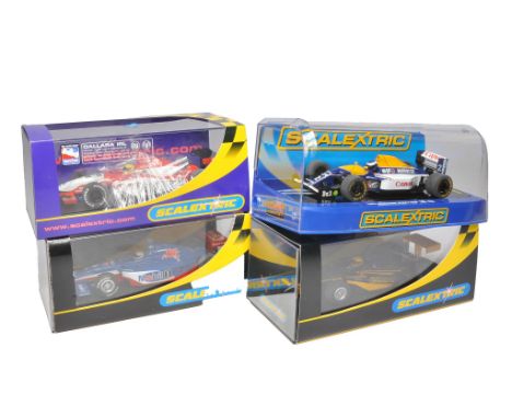 Scalextric slot car issues comprising Williams FW15C, IRL Dallara Andretti Green Racing, Dallar Indy Mobil 1 no.5 plus Dallar