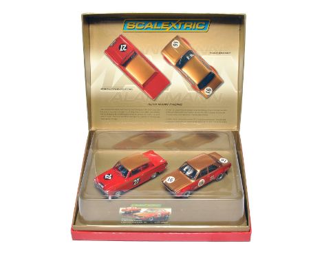 Scalextric Classic Collection comprising Limited Edition 1305/3000 Alan Mann Racing Set - Excellent in original box.