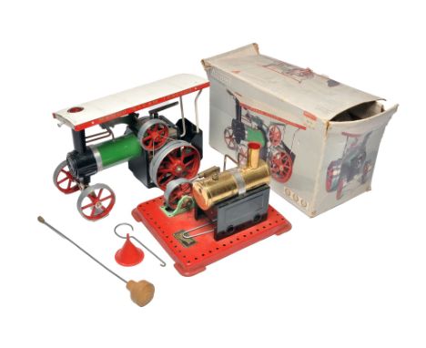 Mamod Steam Tractor with original box. Not tested but looks to be without obvious major fault. Plus further Mamod steam plant