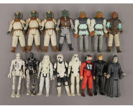 A quantity of vintage Star Wars figures. 