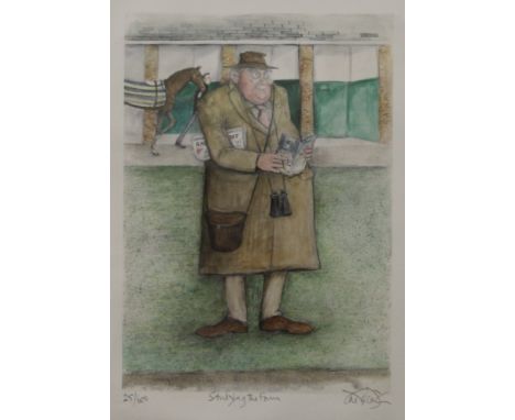 DAVID JONES, Studying the Form, limited edition print, signed in pencil to the margin, numbered 25/600, framed and glazed. 29