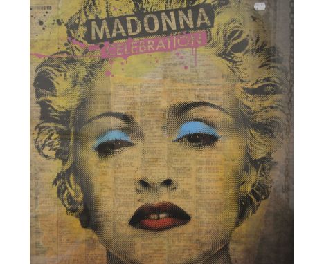 Madonna Celebration, print, framed and glazed. 62 x 62.5 cm.