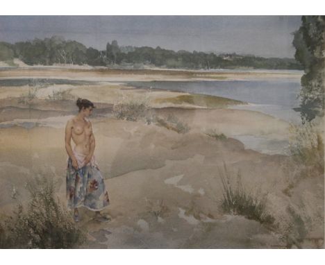 SIR WILLIAM RUSSELL FLINT, limited edition print, numbered 778/850, framed and glazed. 70 x 54 cm.