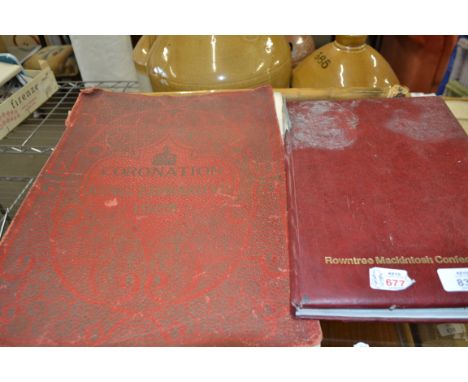 KING EDWARD VII 1902 CORONATION BOOK, TOGETHER WITH A ROWNTREE MACINTOSH ROAD ATLAS (2)