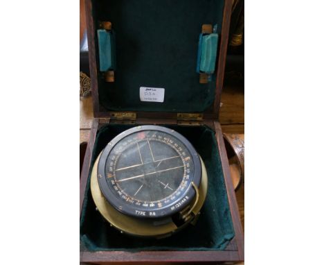 A Type P8 compass no. 135144B complete with wooden box.