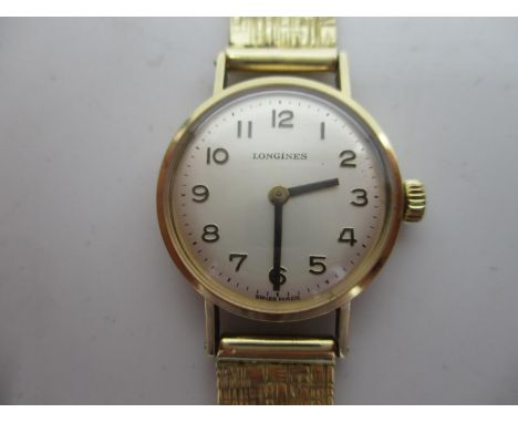 A Longines 9ct gold manual wind ladies wristwatch, circa 1976, the 17 jewel calibre 5602 movement numbered 53074129 and case 