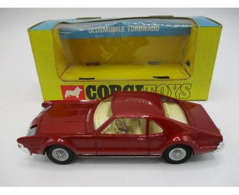 Corgi No. 276 Olds Mobile Tornado metallic red in original display box and leaflet