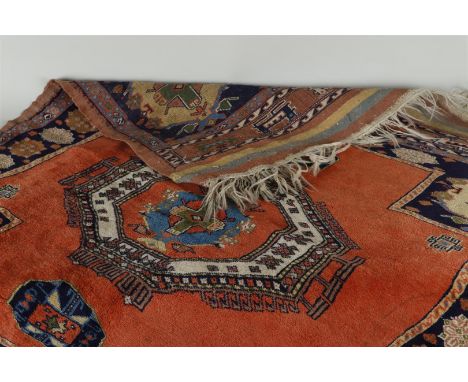 A Persian carpet. .