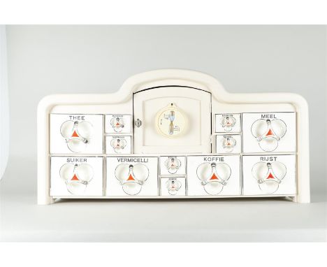 A vintage spice/egg rack with hourglass. The 30's.