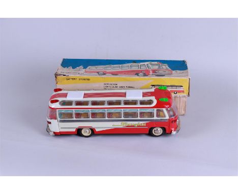 A vintage Shanghai touring bus, in original box. Approx. 1960.