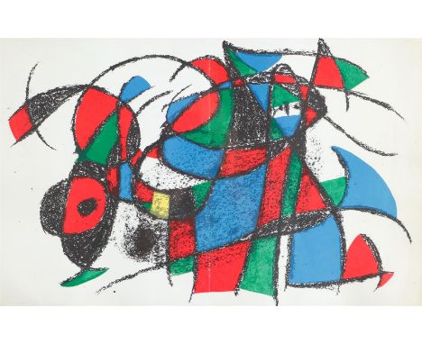 Joan Miró (Barcelona 1893 - 1983 Palma) (after), Lithograph III, Mourlot, Paris.Published by Léon Amiel, New York . Mourlot 1