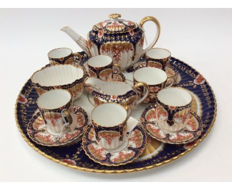 A 19th Century Copeland Spode tea service on tray (16)