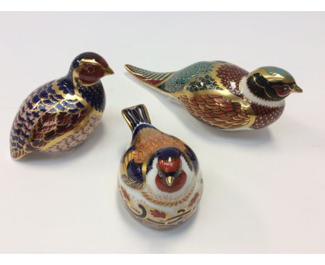 Royal Crown Derby Partridge, limited edition 498/4500, signed by Sue Rowe, first quality, Gold stopper, boxed with certificat