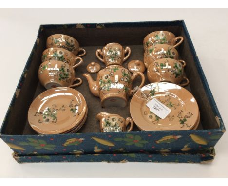 Boxed early 1940s child's Chinese tea service