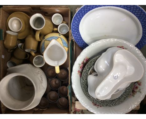 Ceramic mold in the form of a Lobster, assorted bowls, chargers, Denby 'Ode', part coffee set, Studio pottery vase, jug, gobl