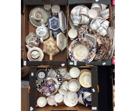 Royal Albert Bohemia part tea service with Colclough Braganza part tea service, Mintons Washington, four assorted tea pots et