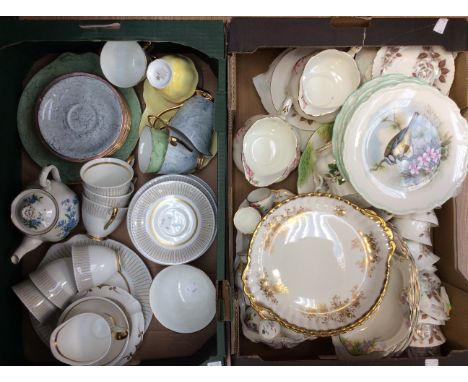 Royal Albert Capri part coffee service Gossamer part tea service, Blossom Time etc (two boxes)