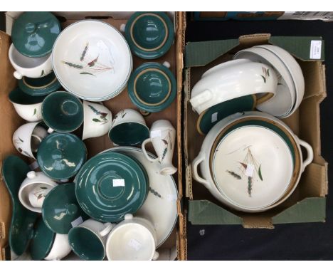 **REOFFER IN NOV A&amp;C £20-£30** Denby Green Wheat dinner and tea service, to include with two vegetable dishes and covers,