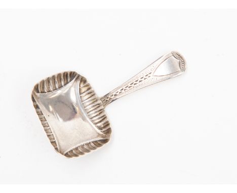 A Victorian Silver caddy spoon, London 1856,  Charles Boyton II, approx 11.8g