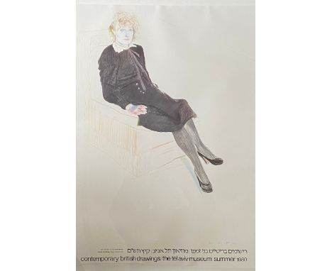 David Hockney (b.1937), a framed and glazed lithographic poster after the original drawing titled 'Celia' for the Contemporar