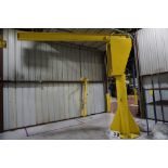CABELL - HOWE JIB CRANE, 1/2 TON CAP, NO HOIST, APPROX 12' ARM, 10 1/2' TALL