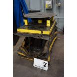 ELECTRIC SCISSOR LIFT TABLE, 5,500 LB CAP W/ 36" POWER TURN TABLE