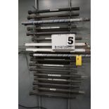 ASSORT WELDING RODS IN WALL RACK