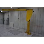CABELL - HOWE JIB CRANE, 1/2 TON CAP, NO HOIST, APPROX 12' ARM, 10 1/2' TALL