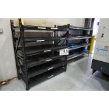 (2) METAL SHELVES, APPROX 24" X 60"