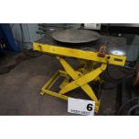 ELECTRIC SCISSOR LIFT TABLE, 2,000 LB CAP W/ 24" POWER TURN TABLE