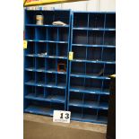 (2) METAL SHELF UNITS, APPROX 18" X 3' X 7' TALL
