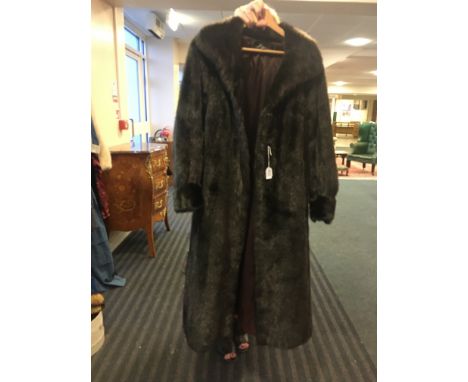 French dark coloured mink? fur coat.