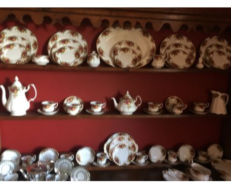 Old Country Roses tea and coffee service,12 cups etc.