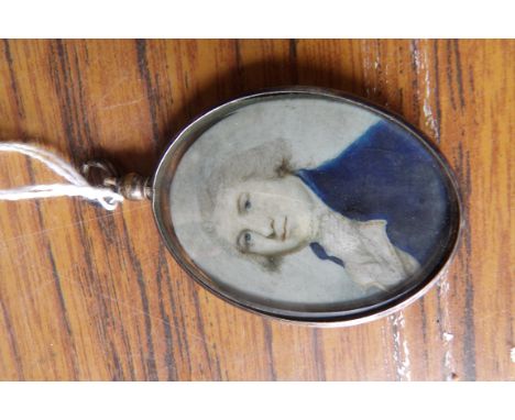 P M a gentleman in blue frock coat 4cm