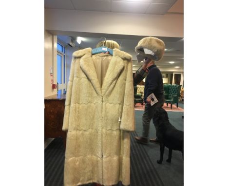 Musquash coat and hat.