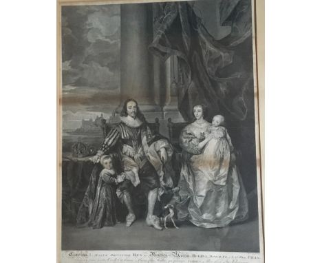 Charles I after Van Dyck, 63x47cms.