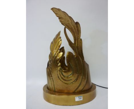 Modern sculptural design table lamp H52cm 