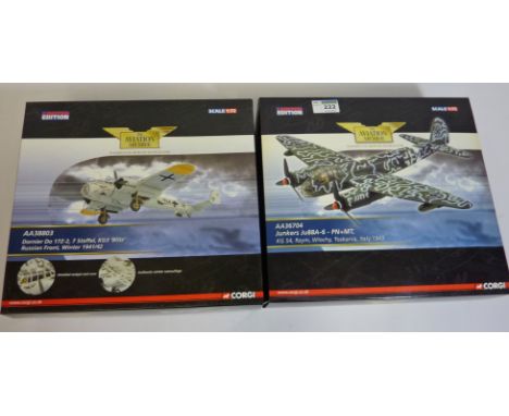 Toys/Models - Two Corgi Aviation Archive limited edition die-cast model scale 1:72  AA38803, AA36704 (2) Condition Report Som