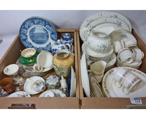 Royal Albert/Paragon 'Belinda' dinner and tea service, Royal Worcester, Aynsley and other decorative ceramics in two boxes
