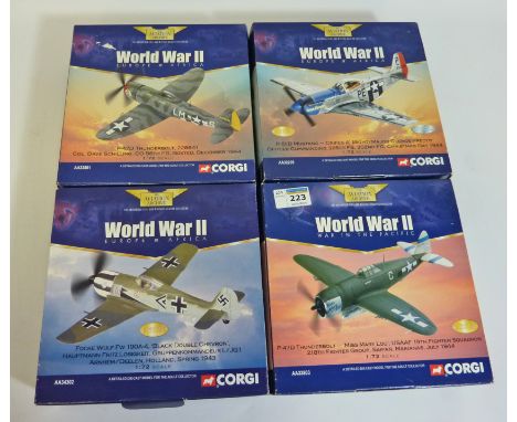 Toys/Models - Three Corgi Aviation Archive World War II Europe and Africa die-cast model scale 1:72 AA33801 AA32205 AA34302; 