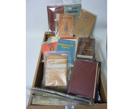Automobilia/ Books - collection of vintage workshop manuals (covering period c. 1934 - 64)