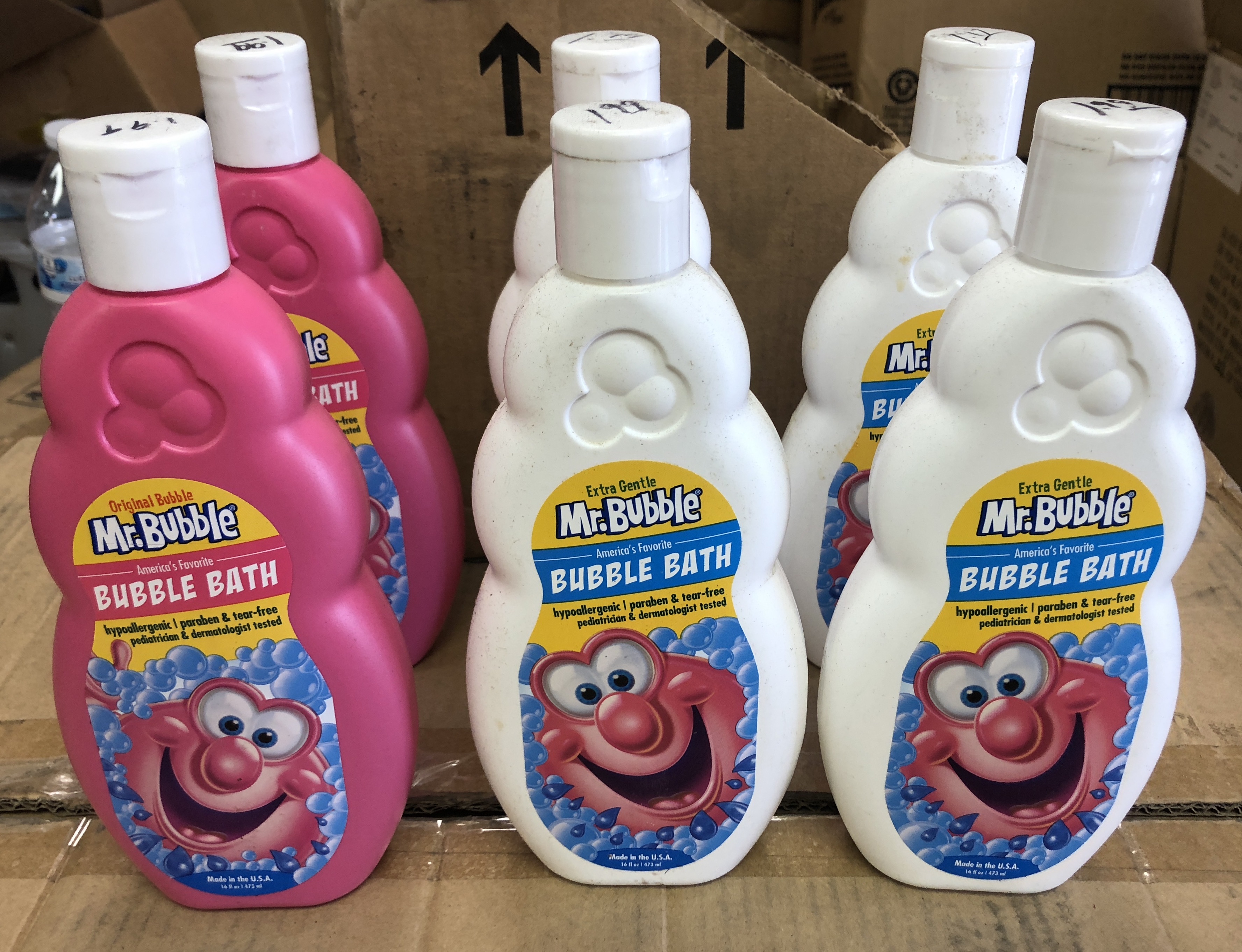 6 BOTTLES MR. BUBBLES BATH BUBBLES